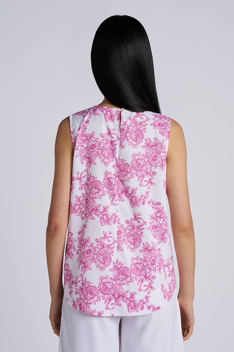 St. Tropez | Women's Swing Tank Top | Fuchsia Bouquet