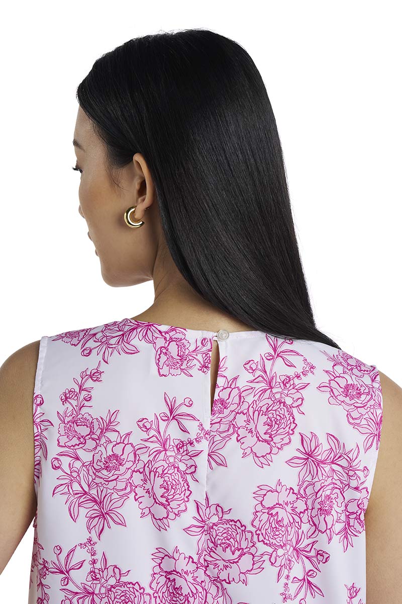 St. Tropez | Women's Swing Tank Top | Fuchsia Bouquet