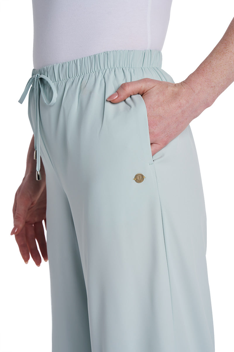 Petra | Women's Wide Leg Pant | Misty Aqua