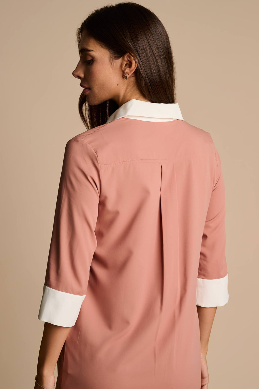 Icaria Tunic Dress | Mocha Mousse