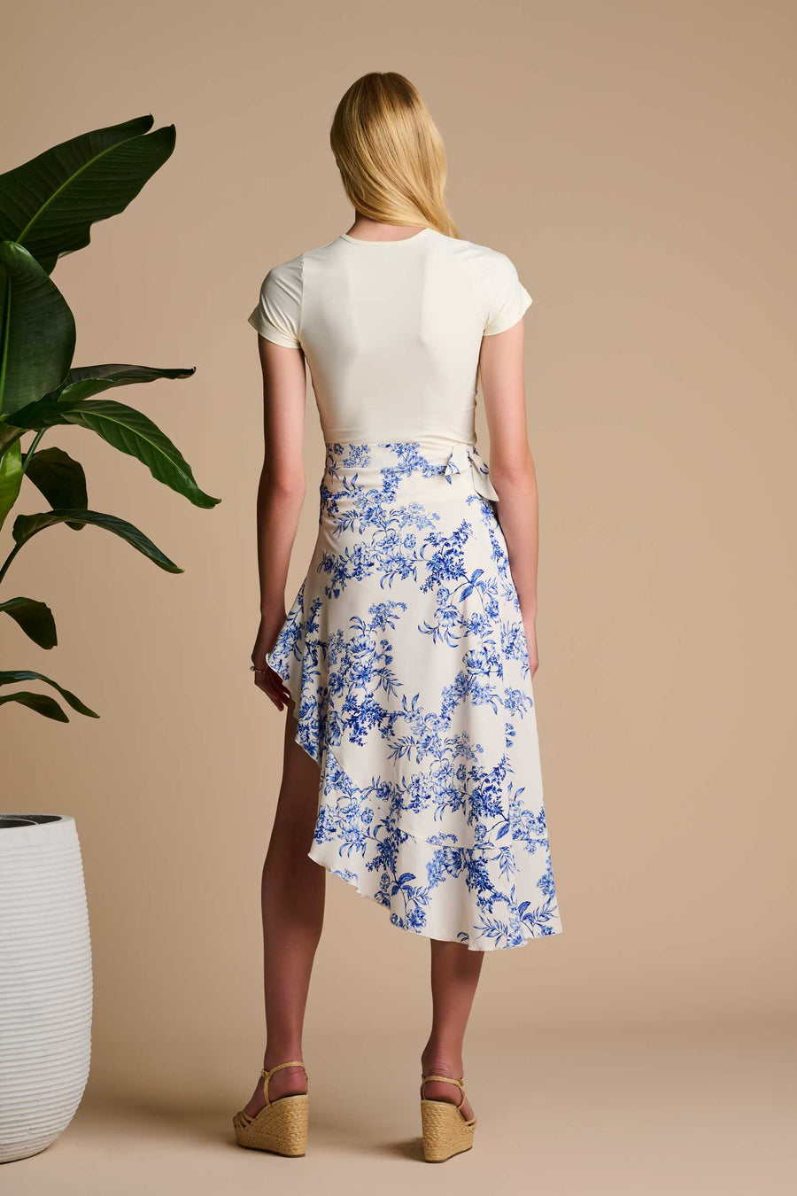 Samos Wrap | Vanilla China Blue Damask