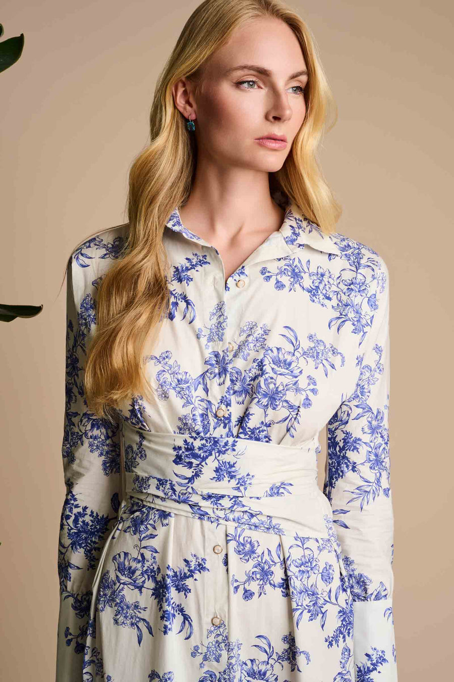 Captiva | The 2.0 Shirt Dress | Vanilla China Blue Damask