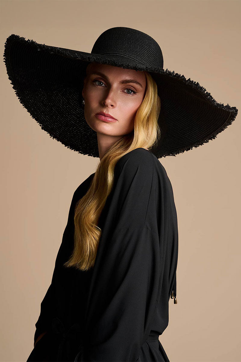 Montauk Large Brim Sun Hat | Black