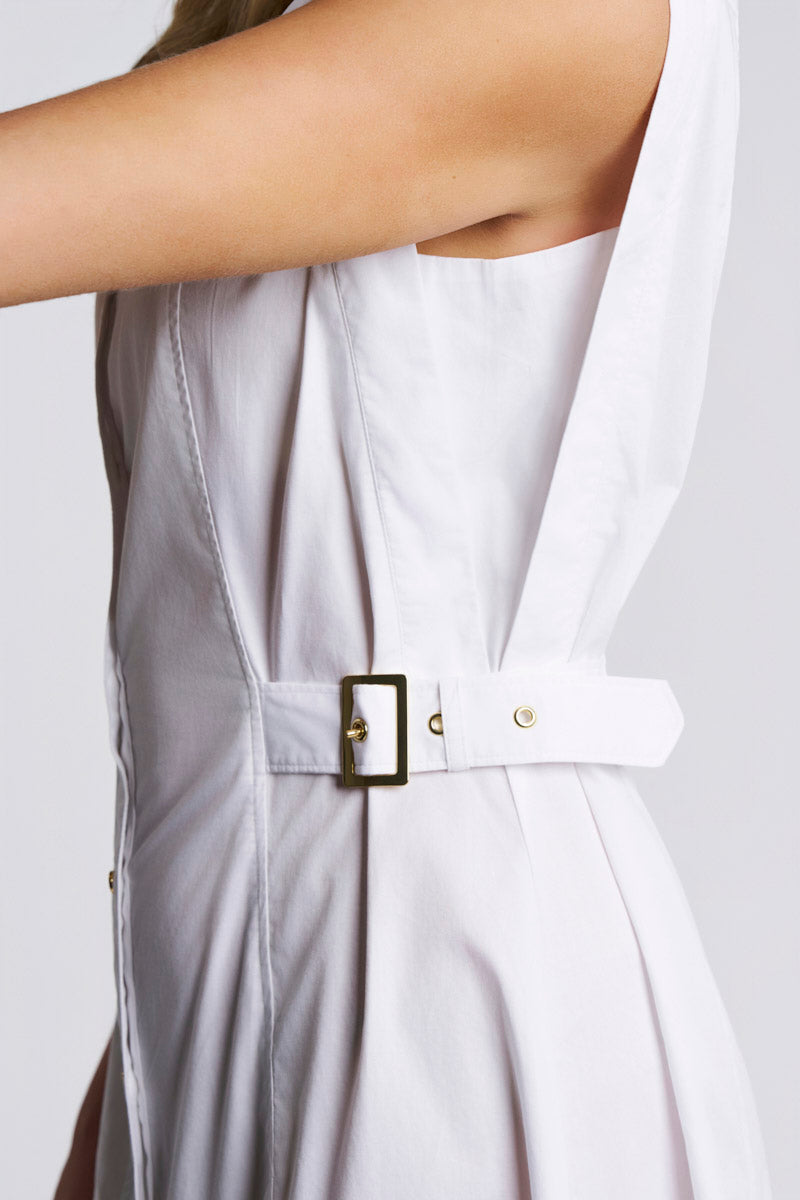 Women's Reflection Sleeveless Dress | White