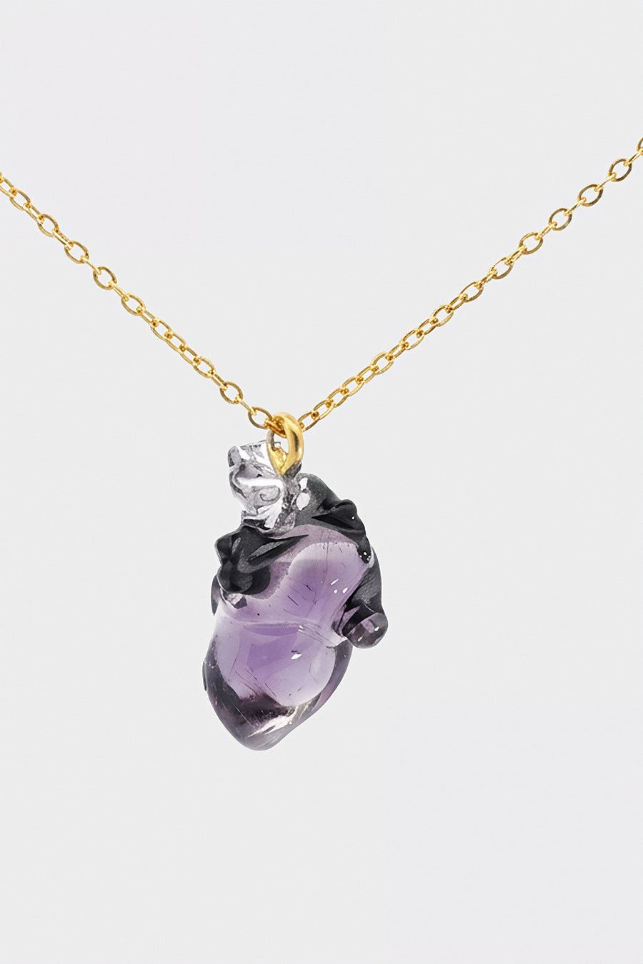 BlingTOMIC Heart Necklace Lilac