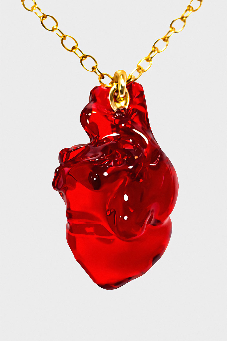 BlingTOMIC Heart Necklace Red