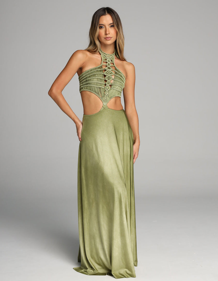 Ventus Skirt Green Stone. Skirt In Green Stone. Entreaguas