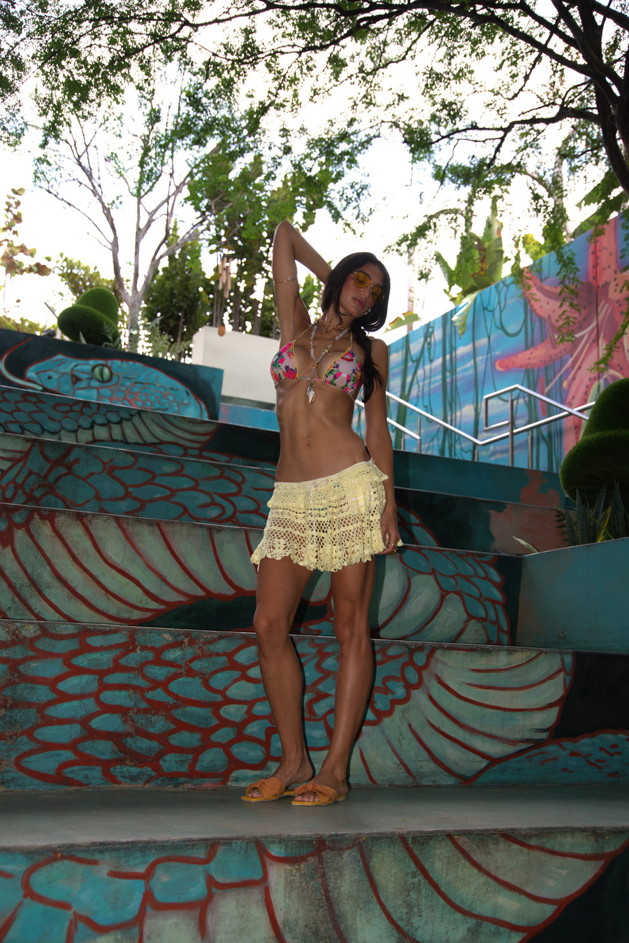 Crochet Mini Skirt