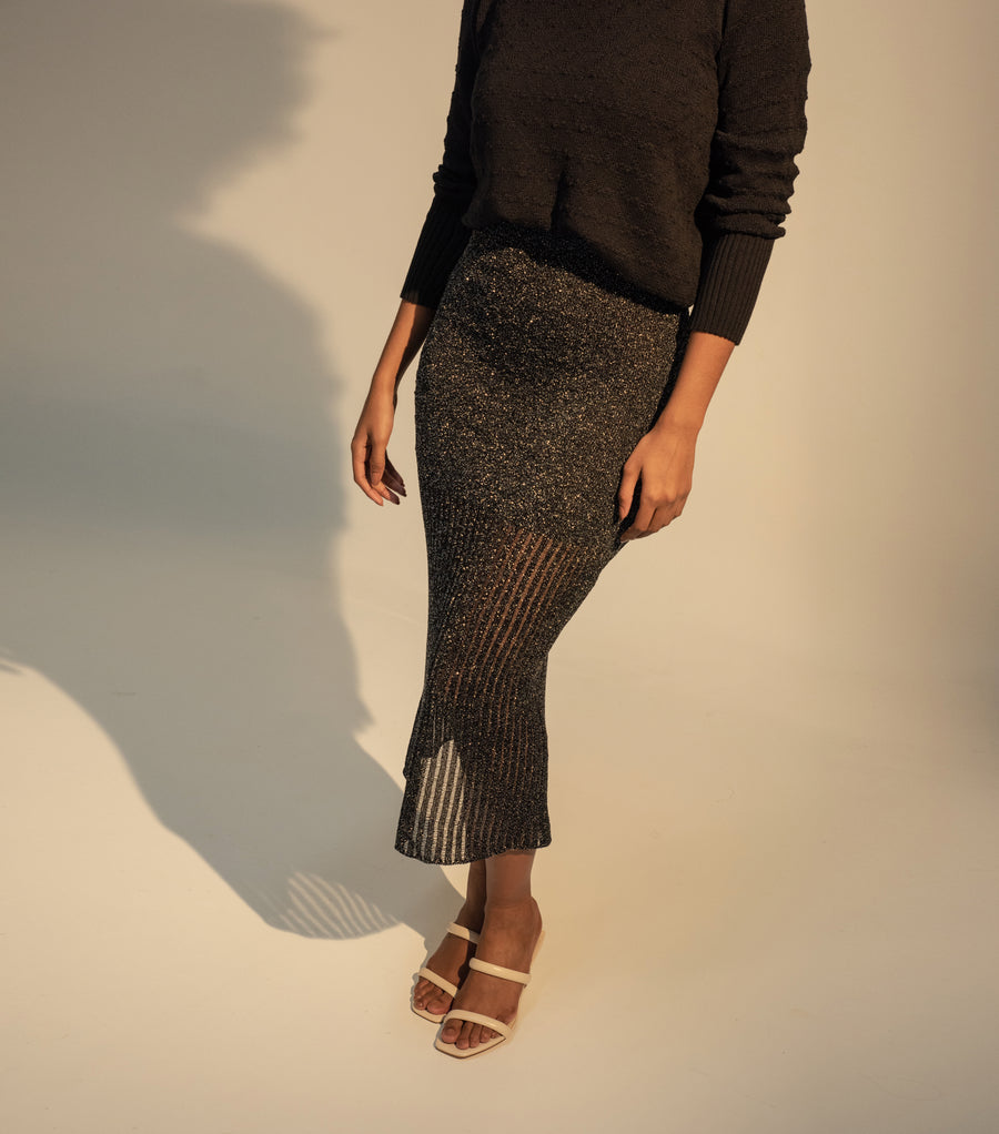 Black Constellation Skirt