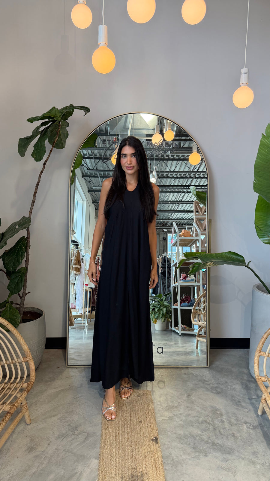 Caribe Long Dress Black