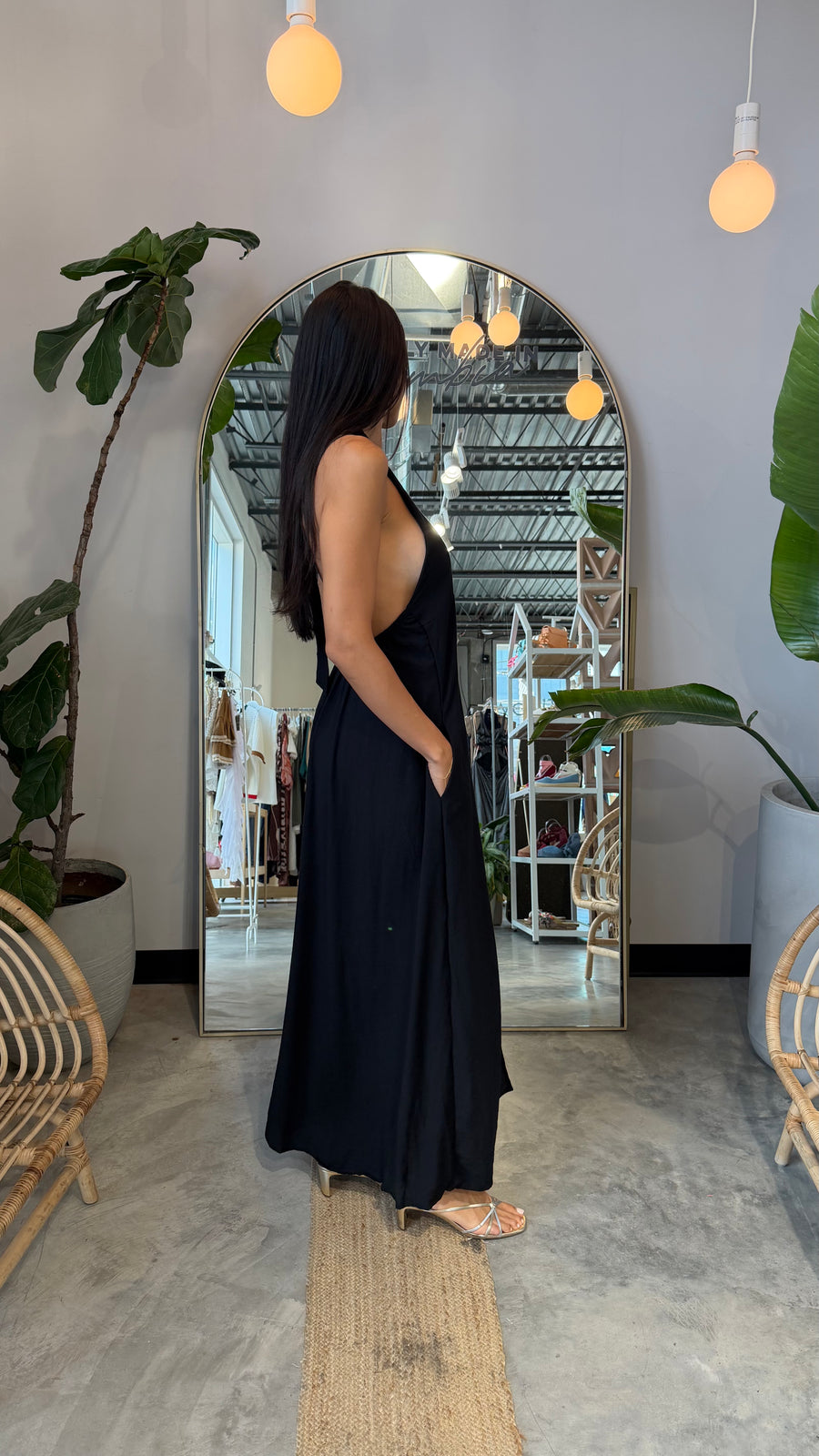 Caribe Long Dress Black