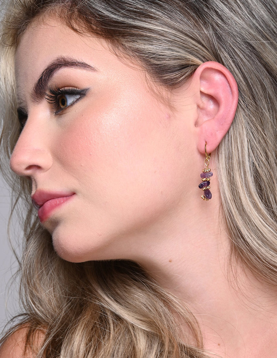 Lety Charm Amethyst + Purple. Charm In Amethyst + Purple