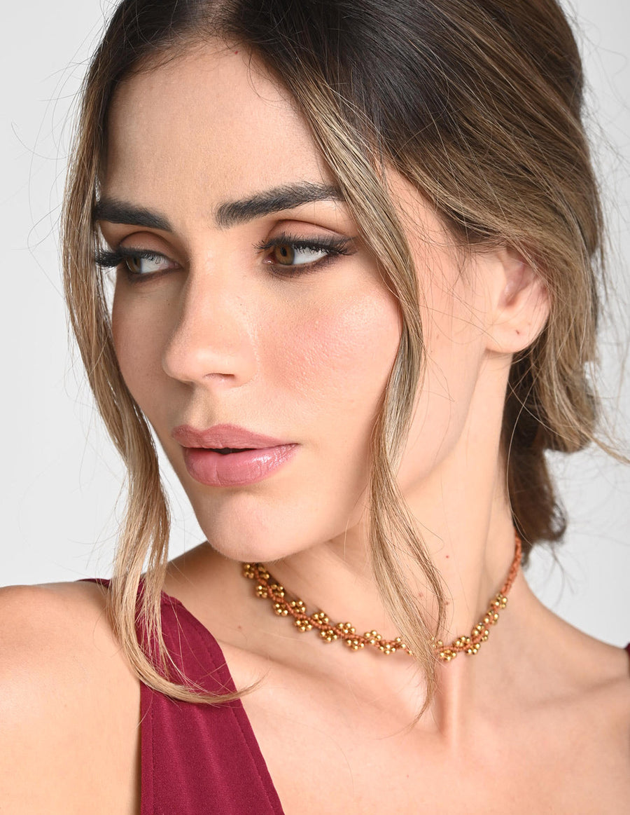 Nayara Choker Ochre. Choker In Ochre