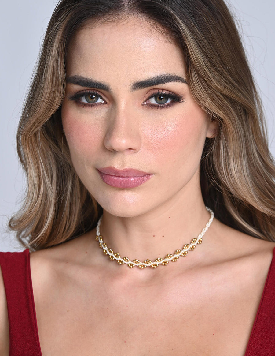 Nayara Choker Ivory. Choker In Ivory