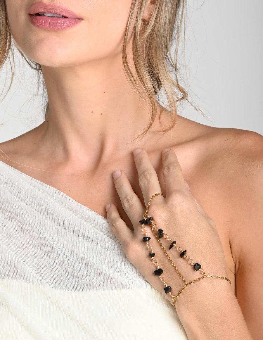 Indira Handle Agata + Black. Handle In Agata + Black