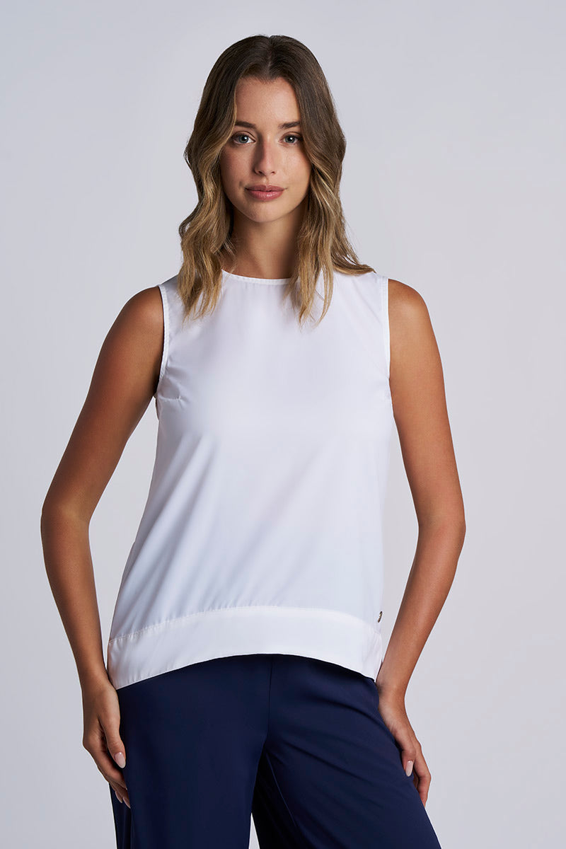 St. Tropez | Women's Swing Tank Top | White