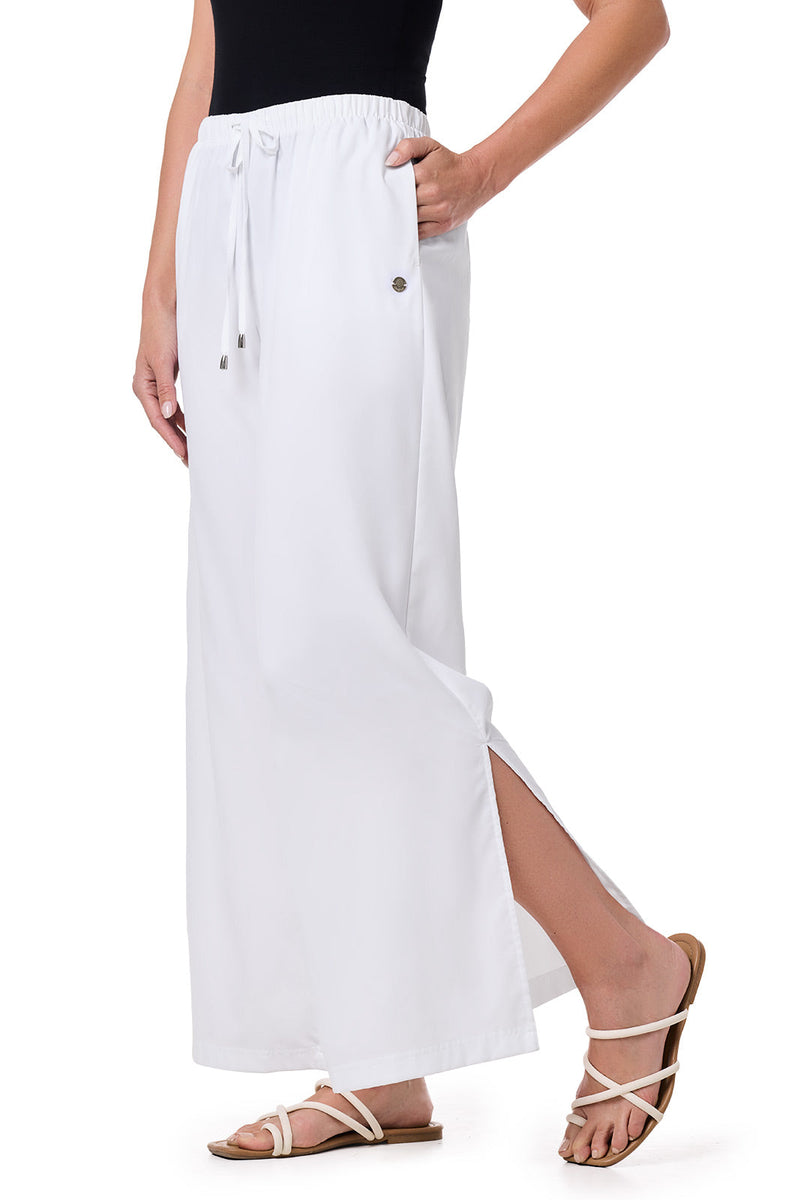 Petra | Women's Wide Leg Pant | White