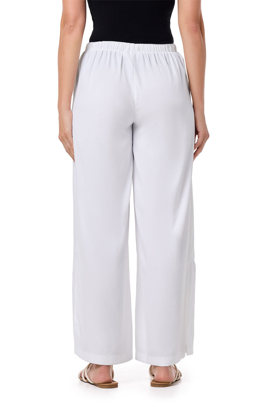 Petra | Women's Wide Leg Pant | White