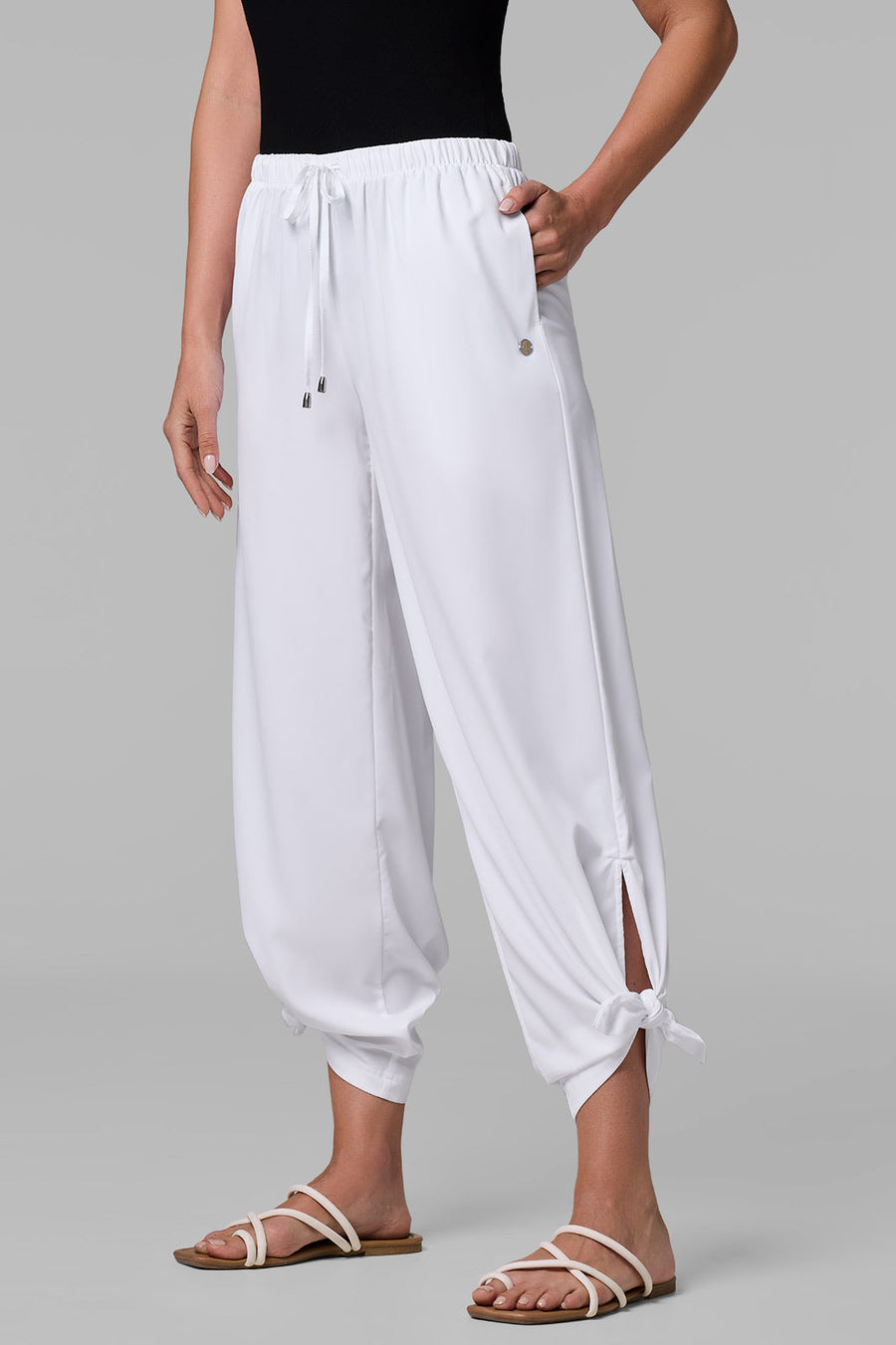 Petra | Women's Wide Leg Pant | White