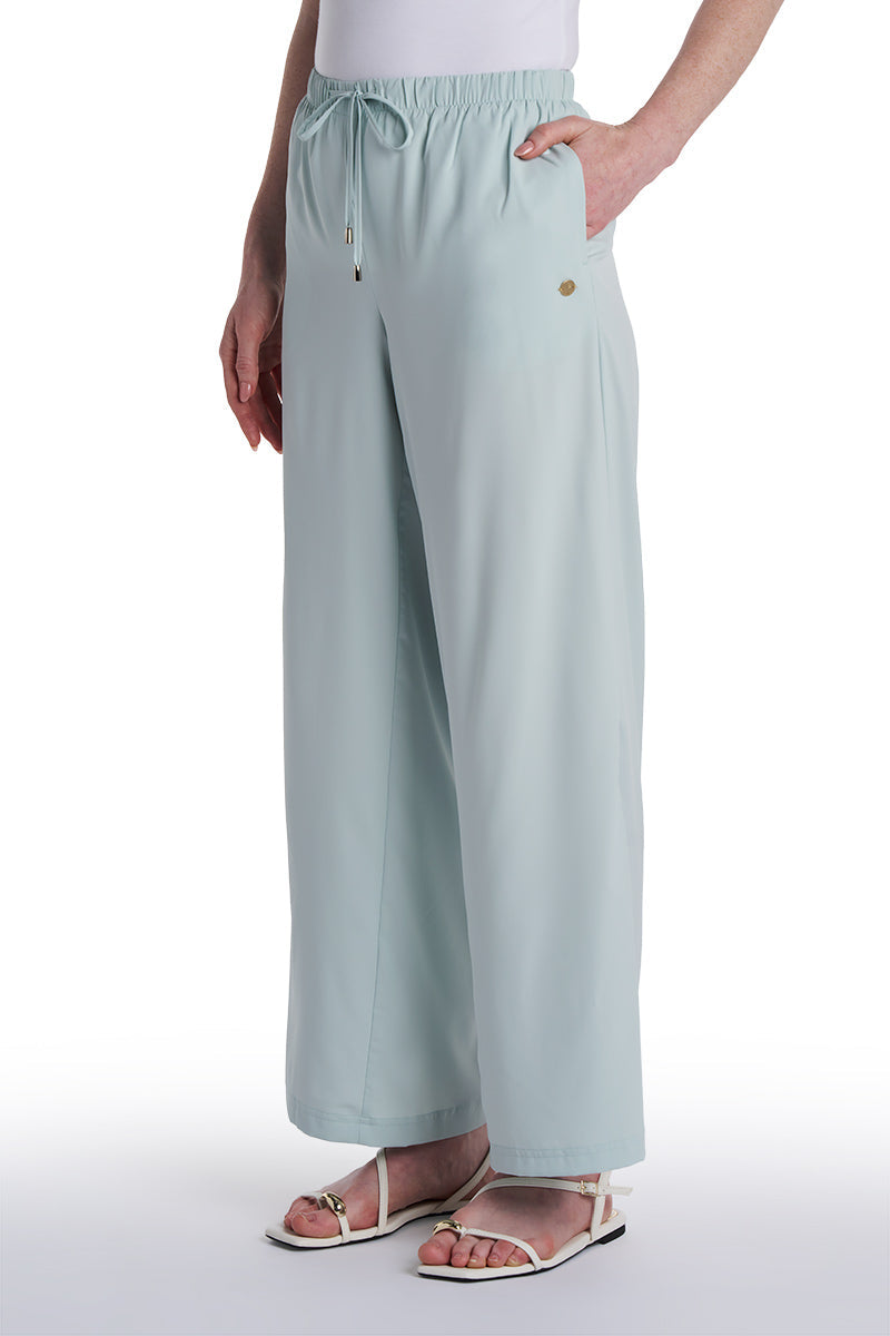 Petra | Women's Wide Leg Pant | Misty Aqua