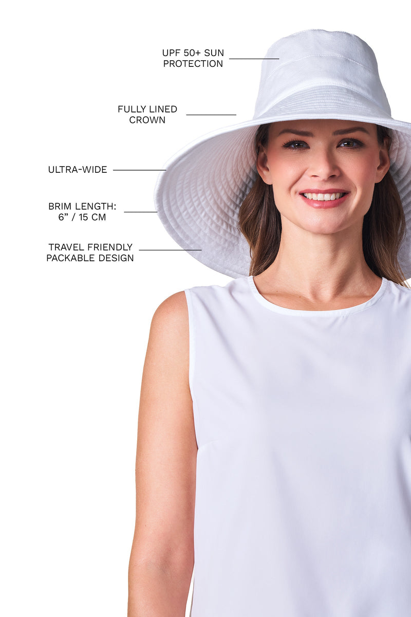 Brittany | Beach Hat | White