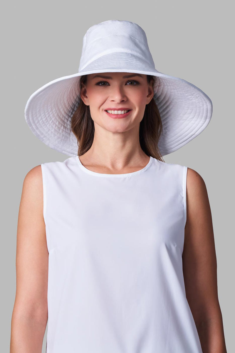 Brittany | Beach Hat | White
