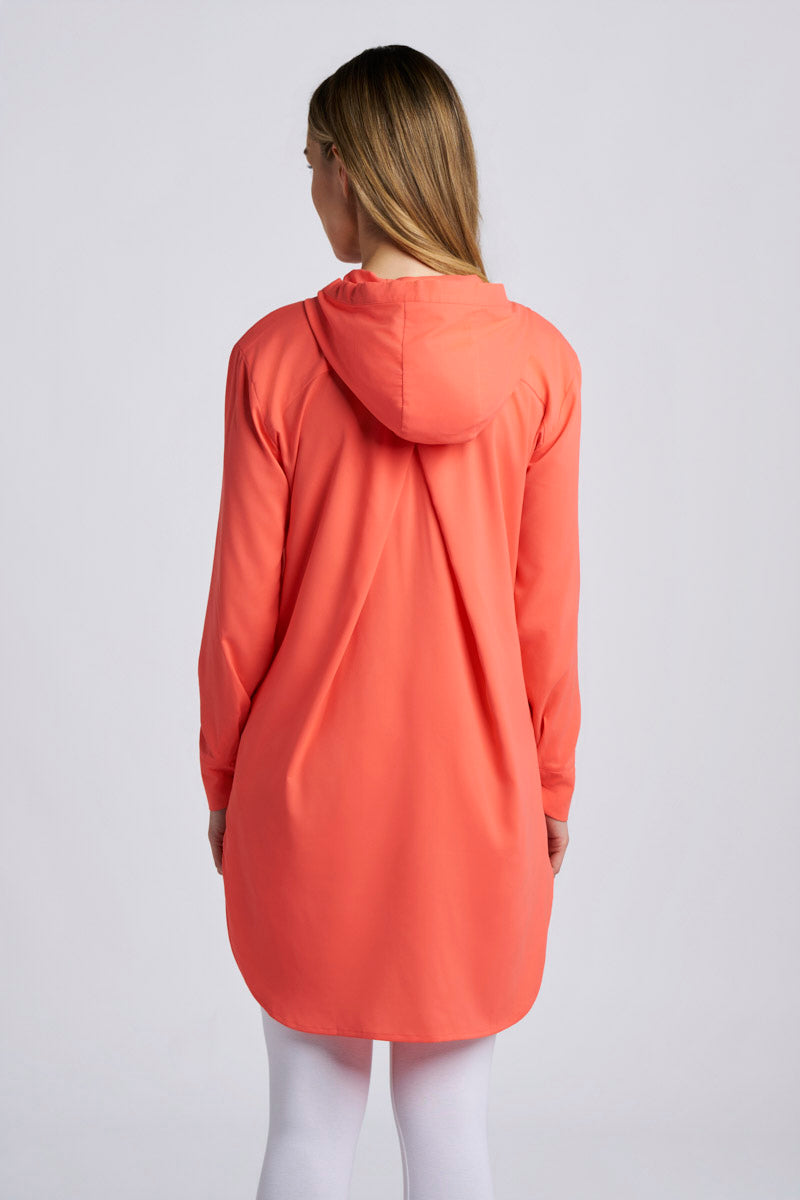 Palma | Women's Aire Beach Shirt | Coral Reef