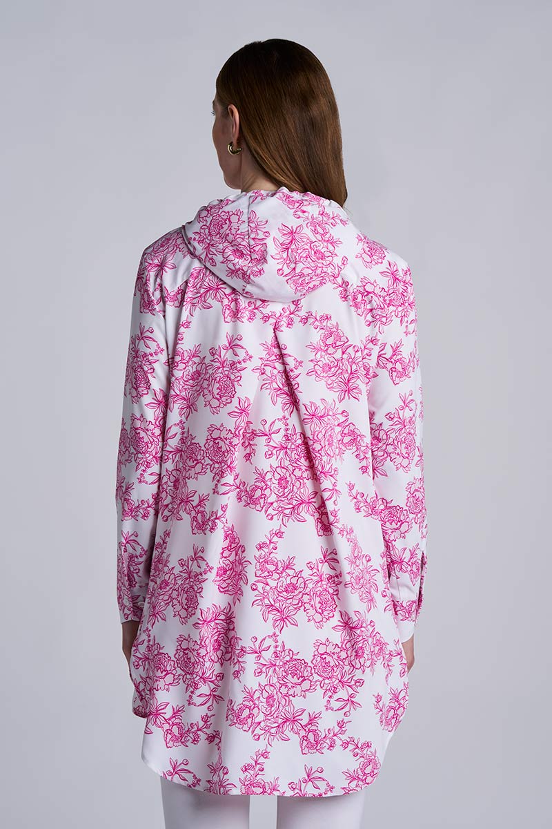 Palma | Women's Aire Beach Long Sleeve Shirt | Fuchsia Bouquet