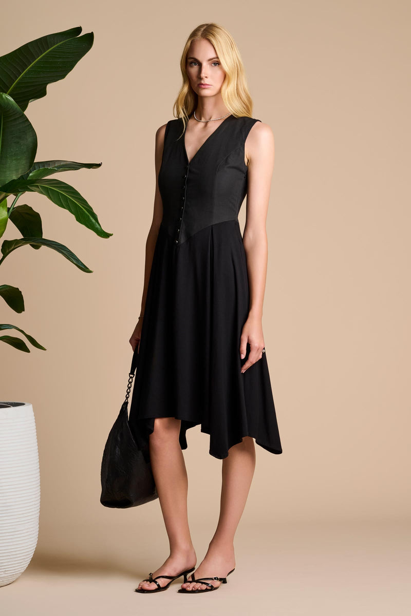 Monroe 2.0 Midi Dress | Black