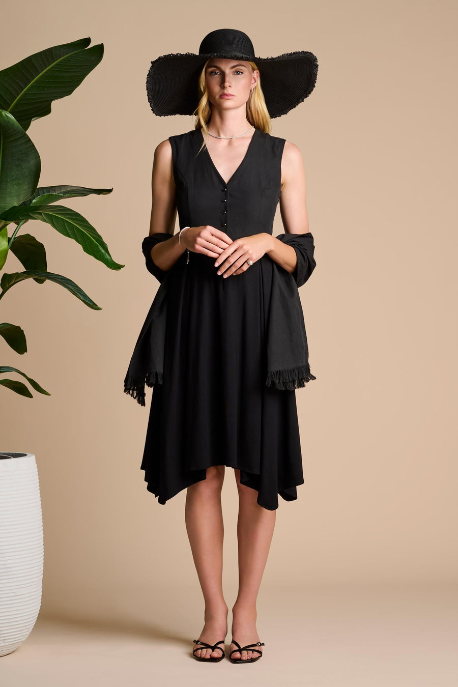 Monroe 2.0 Midi Dress | Black
