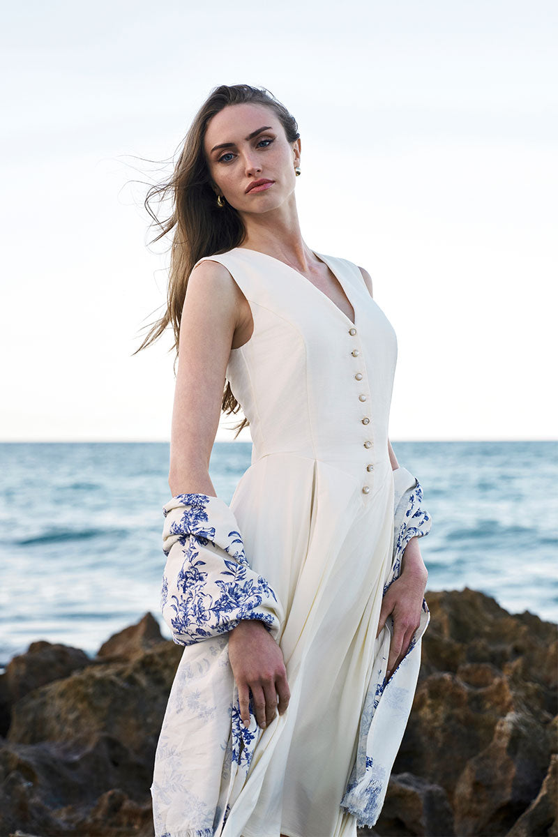 Monroe 2.0 Midi Dress | Vanilla