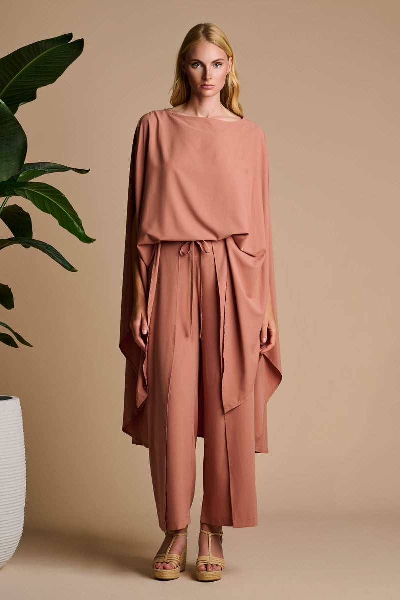Hydra Sun Poncho | Mocha Mousse