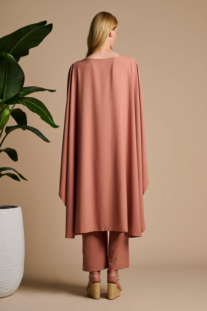 Hydra Sun Poncho | Mocha Mousse