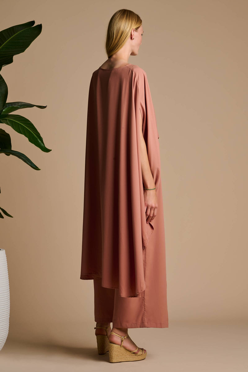 Hydra Sun Poncho | Mocha Mousse