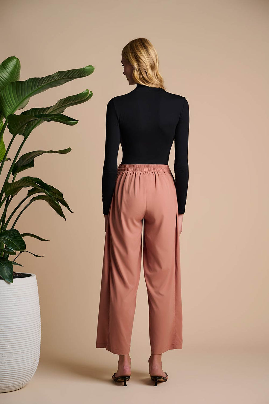 Hydra Tie Pants | Mocha Mousse
