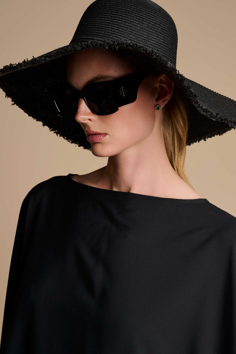 Hydra Sun Poncho | Black