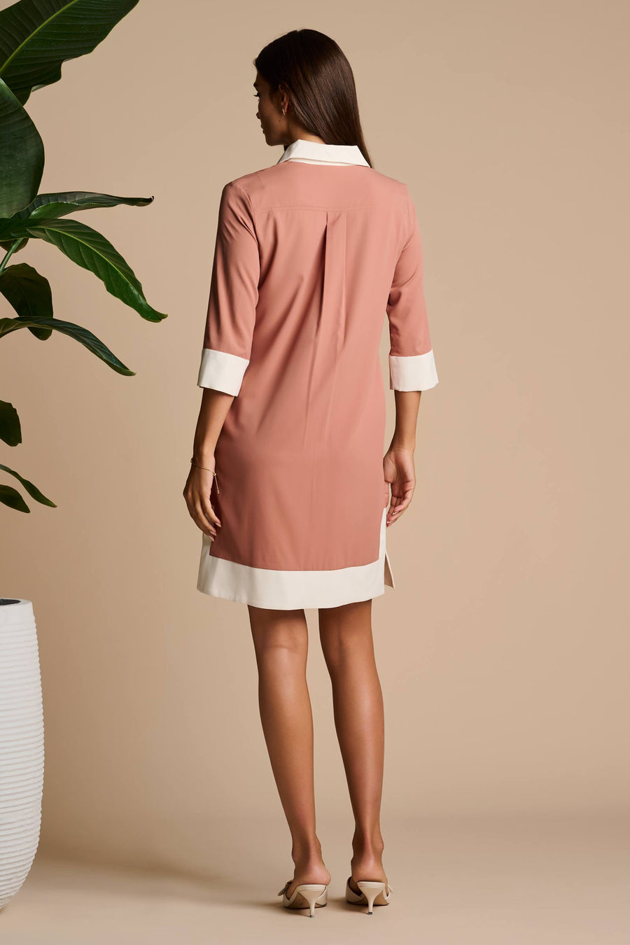 Icaria Tunic Dress | Mocha Mousse