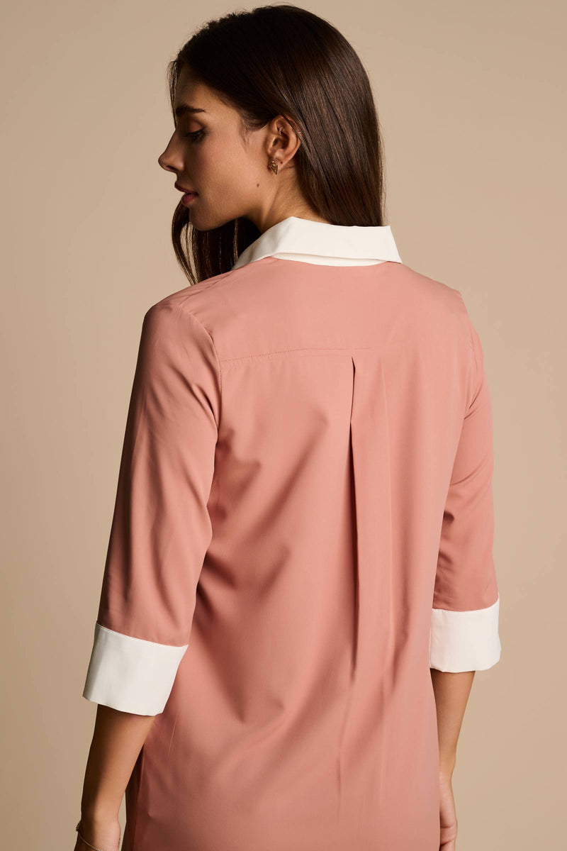 Icaria Tunic Dress | Mocha Mousse