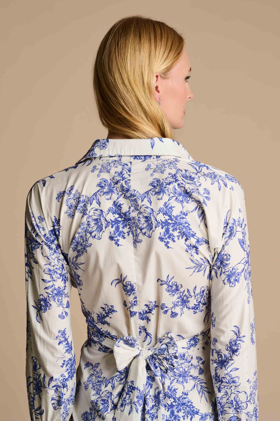 Captiva | The 2.0 Shirt Dress | Vanilla China Blue Damask