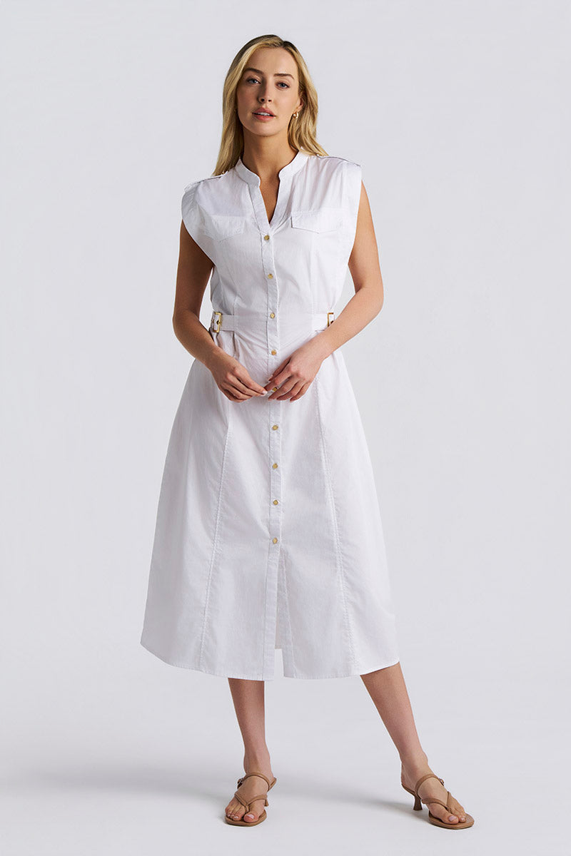 Women's Reflection Sleeveless Dress | White