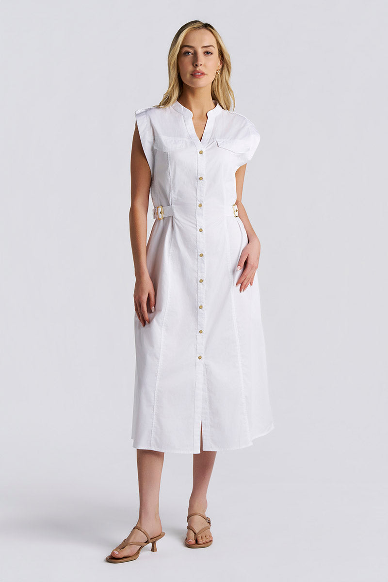 Women's Reflection Sleeveless Dress | White
