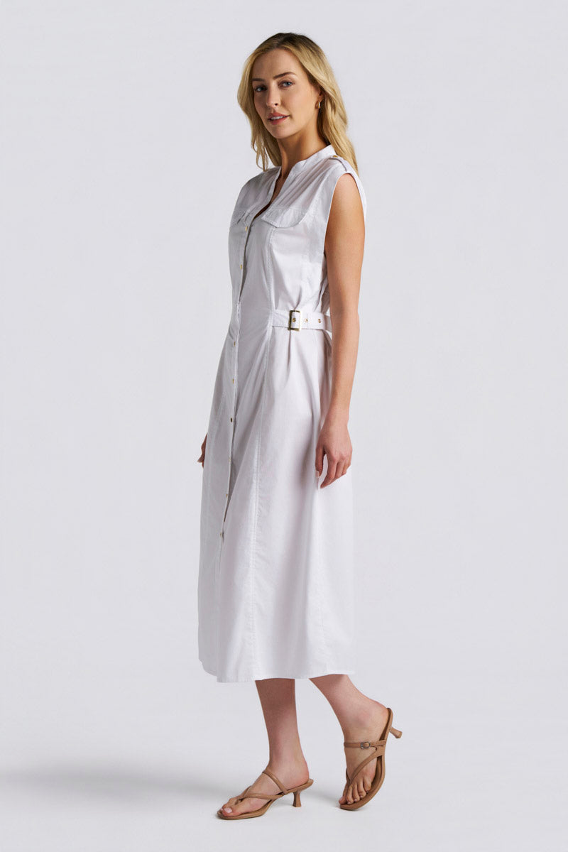 Women's Reflection Sleeveless Dress | White