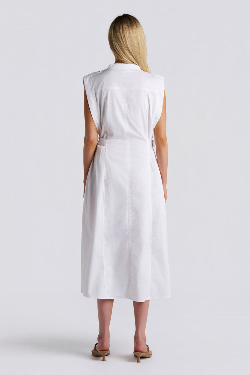 Women's Reflection Sleeveless Dress | White
