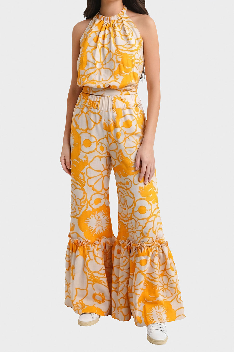 Linen Print Pant