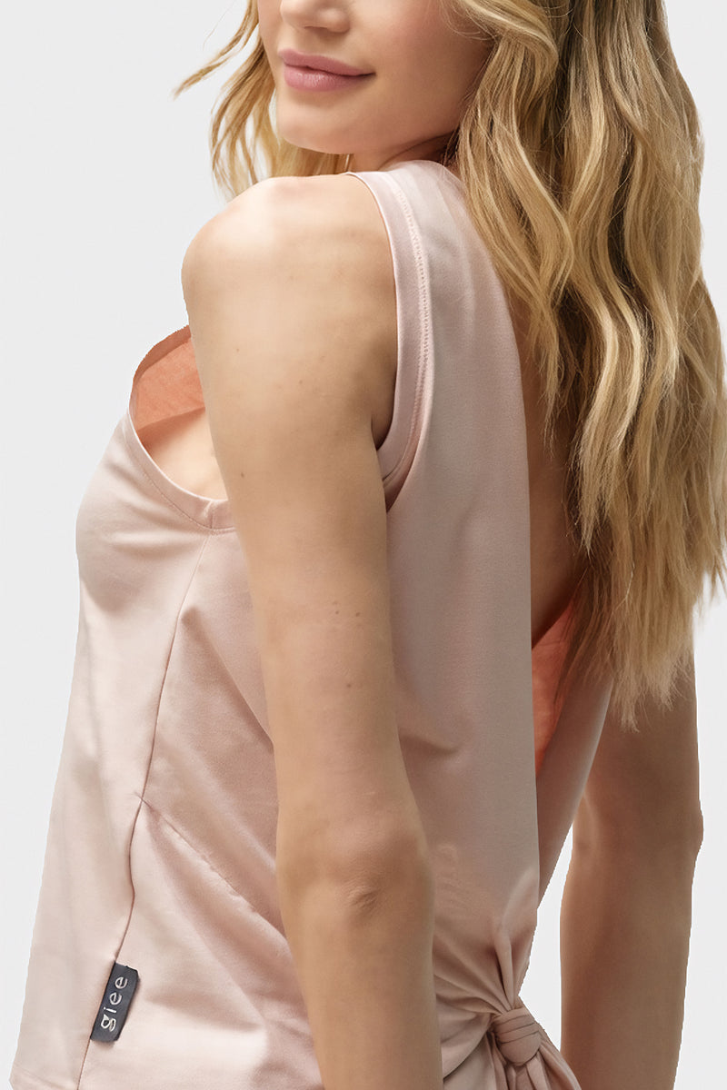 Vera Crossed Tank Rose