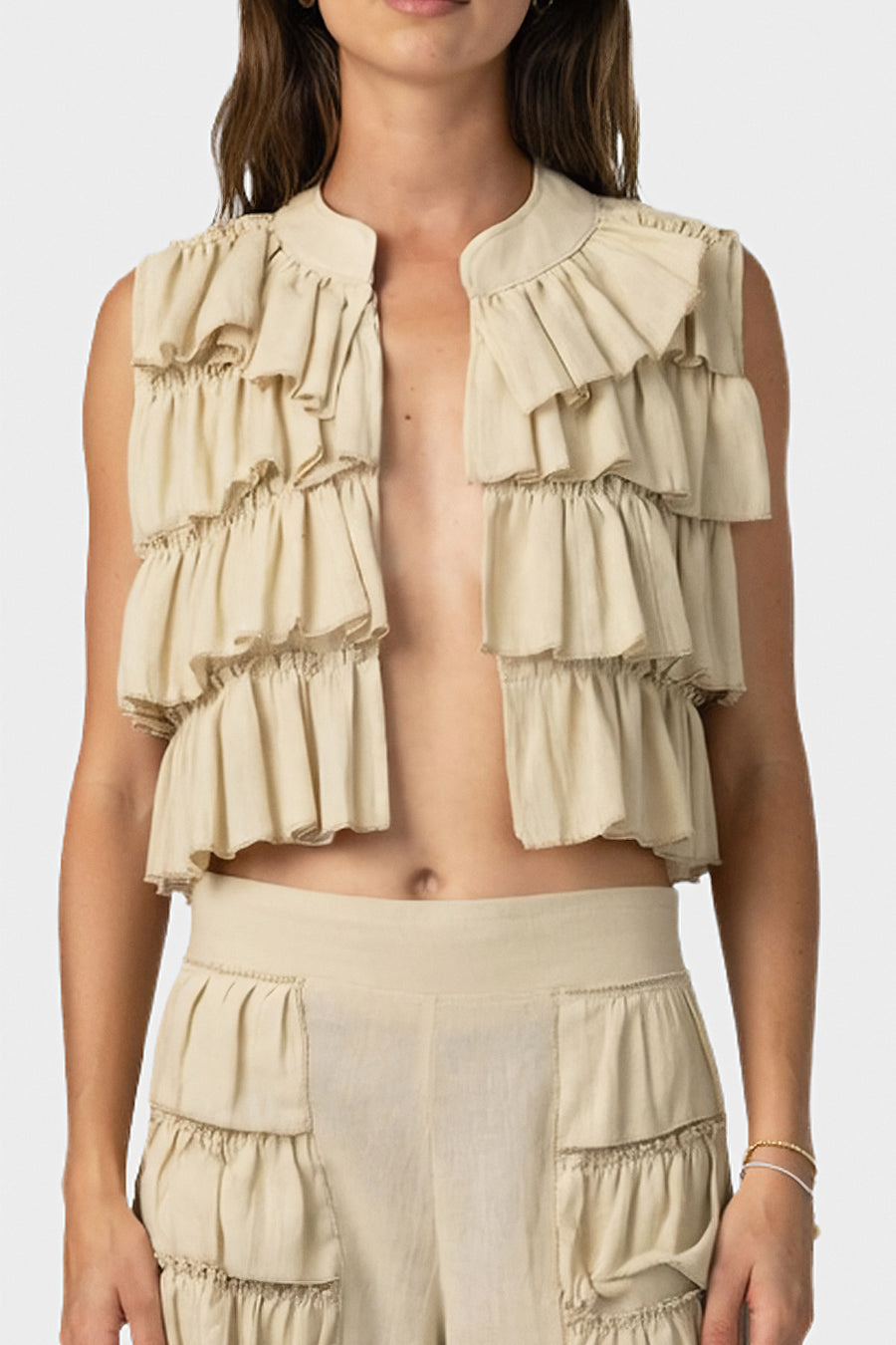 Bohemia Ruffles Vest