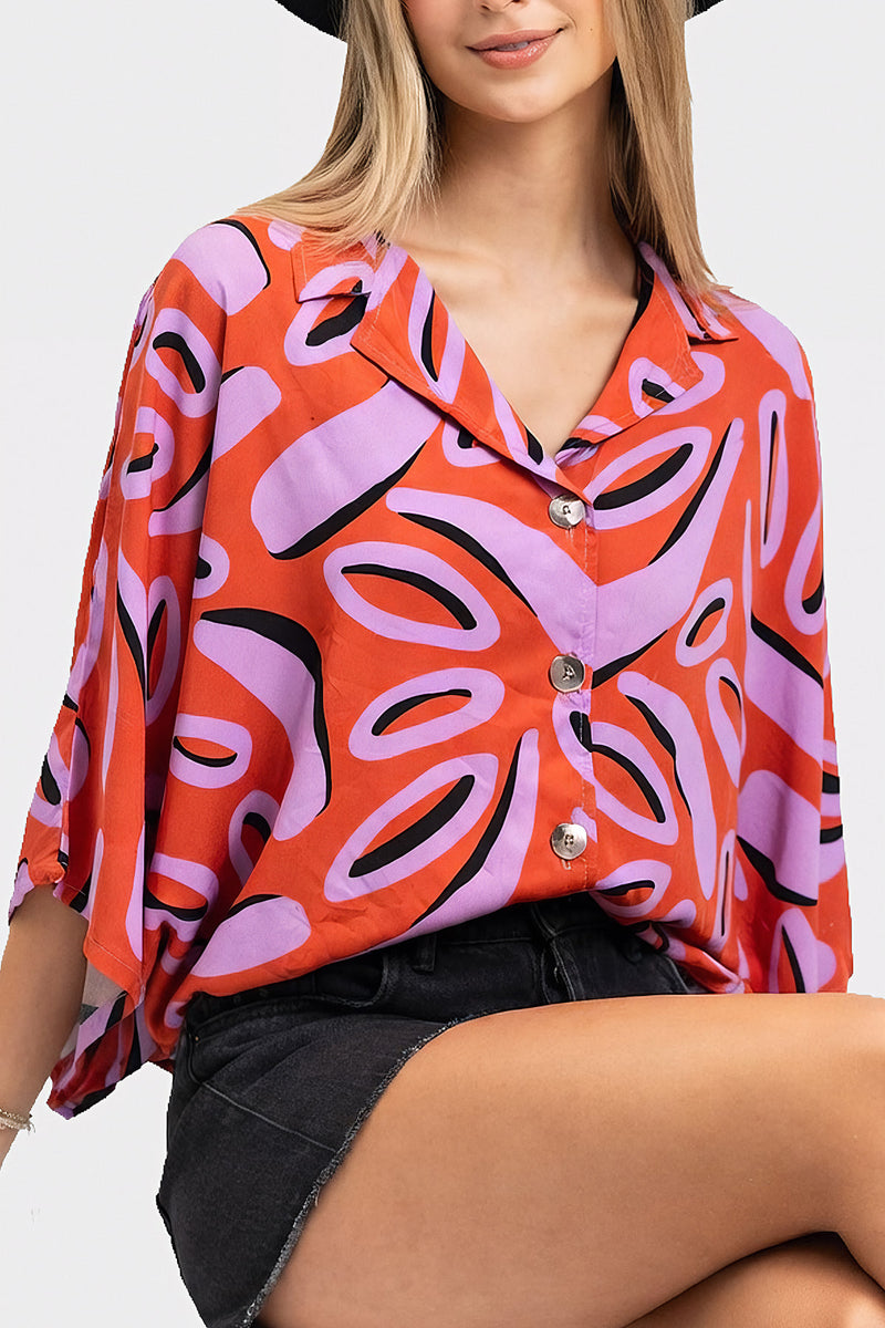 Beverly Printed Shirt Dress
