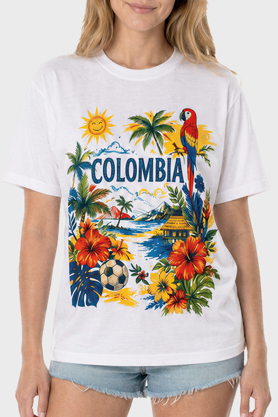 Colombia Shirt Number 10 Multicolor