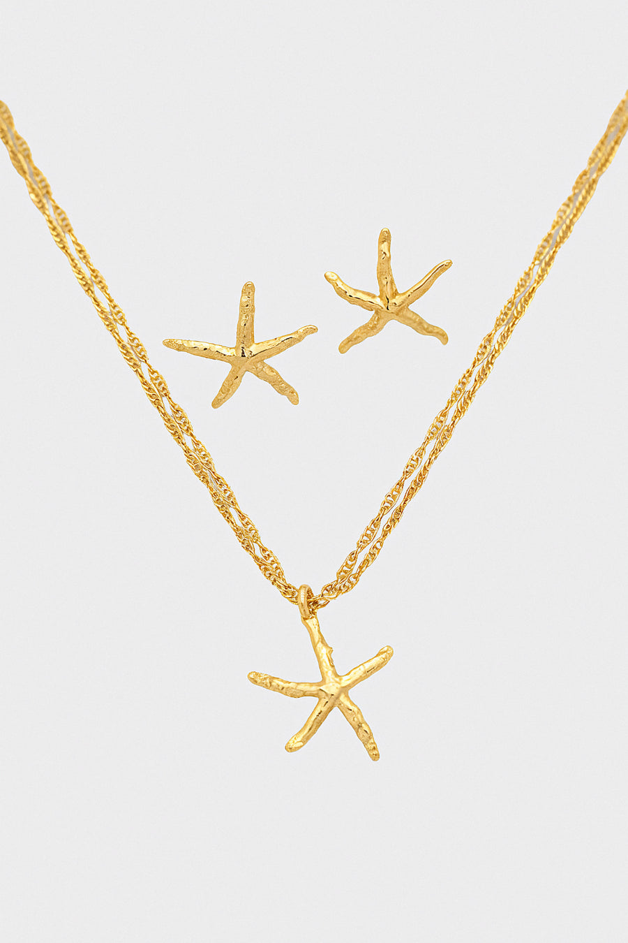 Starfish Necklace & Earrings Set