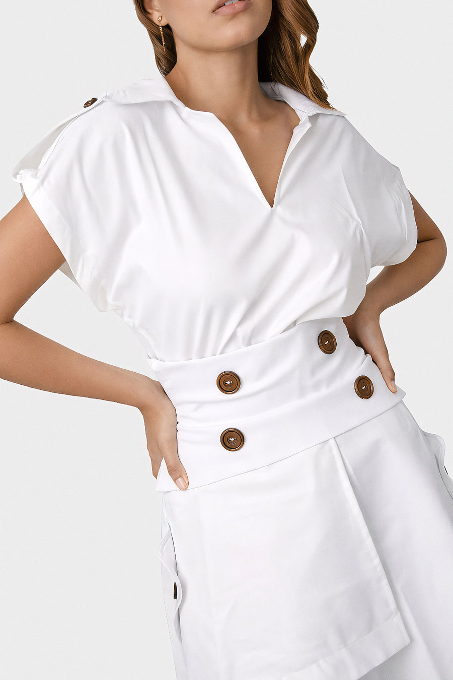 Fiora Blouse White